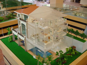 1/30 de modelo da casa da arquitetura da escala/3d interior modela com figuras da mobília