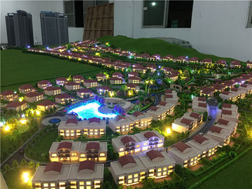1/300 de modelo da promoção imobiliária da escala para o tamanho 2.6x2.0m das casas de campo